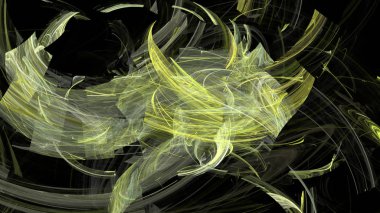 Fantezi kaotik renkli fraktal desen. Soyut Fraktal şekiller. 3D render resimde arka plan veya duvar kağıdı.