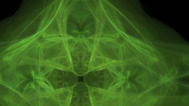 Fantezi kaotik renkli fraktal desen. Soyut Fraktal şekiller. 3D render resimde arka plan veya duvar kağıdı.