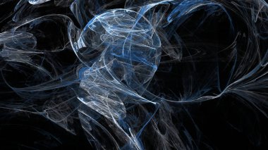 Fantezi kaotik renkli fraktal desen. Soyut Fraktal şekiller. 3D render resimde arka plan veya duvar kağıdı.