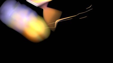 Fantezi kaotik renkli fraktal desen. Soyut Fraktal şekiller. 3D render resimde arka plan veya duvar kağıdı.