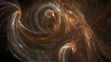 Fantezi kaotik renkli fraktal desen. Soyut Fraktal şekiller. 3D render resimde arka plan veya duvar kağıdı.