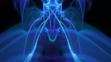 Fantezi kaotik renkli fraktal desen. Soyut Fraktal şekiller. 3D render resimde arka plan veya duvar kağıdı.