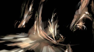 Fantezi kaotik renkli fraktal desen. Soyut Fraktal şekiller. 3D render resimde arka plan veya duvar kağıdı.