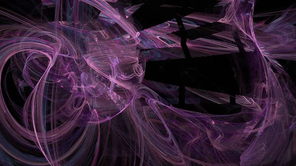 Fantezi kaotik renkli fraktal desen. Soyut Fraktal şekiller. 3D render resimde arka plan veya duvar kağıdı.