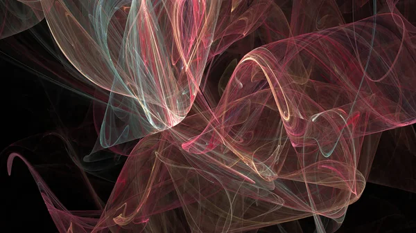 Fantezi kaotik renkli fraktal desen. Soyut Fraktal şekiller. 3D render resimde arka plan veya duvar kağıdı.
