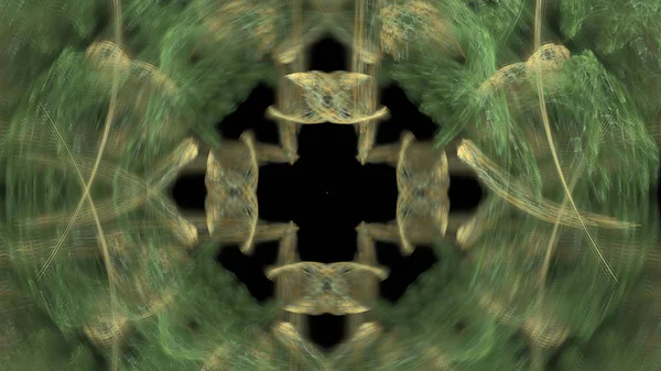 Fantezi kaotik renkli fraktal desen. Soyut Fraktal şekiller. 3D render resimde arka plan veya duvar kağıdı.