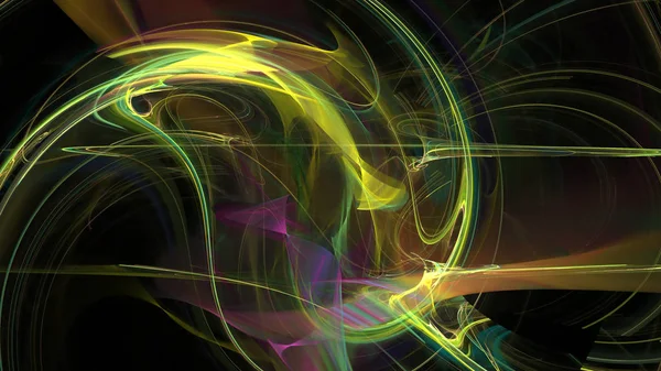 Fantezi kaotik renkli fraktal desen. Soyut Fraktal şekiller. 3D render resimde arka plan veya duvar kağıdı.