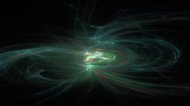 Fantezi kaotik renkli fraktal desen. Soyut Fraktal şekiller. 3D render resimde arka plan veya duvar kağıdı.