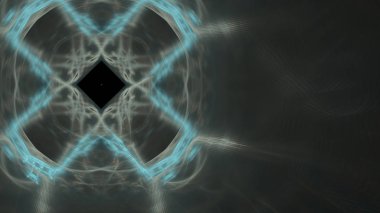 Fantezi kaotik renkli fraktal desen. Soyut Fraktal şekiller. 3D render resimde arka plan veya duvar kağıdı.