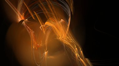 Fantezi kaotik renkli fraktal desen. Soyut Fraktal şekiller. 3D render resimde arka plan veya duvar kağıdı.