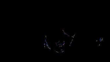 Fantezi kaotik renkli fraktal desen. Soyut Fraktal şekiller. 3D render resimde arka plan veya duvar kağıdı.