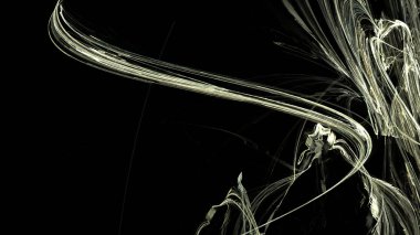 Fantezi kaotik renkli fraktal desen. Soyut Fraktal şekiller. 3D render resimde arka plan veya duvar kağıdı.