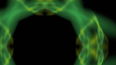 Fantezi kaotik renkli fraktal desen. Soyut Fraktal şekiller. 3D render resimde arka plan veya duvar kağıdı.