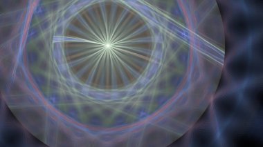 Fantezi kaotik renkli fraktal desen. Soyut Fraktal şekiller. 3D render resimde arka plan veya duvar kağıdı.