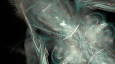 Fantezi kaotik renkli fraktal desen. Soyut Fraktal şekiller. 3D render resimde arka plan veya duvar kağıdı.