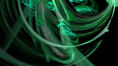 Fantezi kaotik renkli fraktal desen. Soyut Fraktal şekiller. 3D render resimde arka plan veya duvar kağıdı.