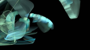 Fantezi kaotik renkli fraktal desen. Soyut Fraktal şekiller. 3D render resimde arka plan veya duvar kağıdı.