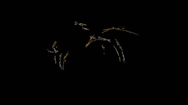 Fantezi kaotik renkli fraktal desen. Soyut Fraktal şekiller. 3D render resimde arka plan veya duvar kağıdı.