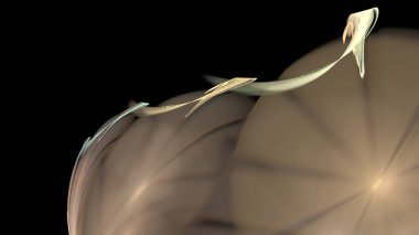 Fantezi kaotik renkli fraktal desen. Soyut Fraktal şekiller. 3D render resimde arka plan veya duvar kağıdı.