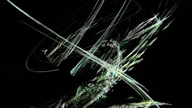 Fantezi kaotik renkli fraktal desen. Soyut Fraktal şekiller. 3D render resimde arka plan veya duvar kağıdı.