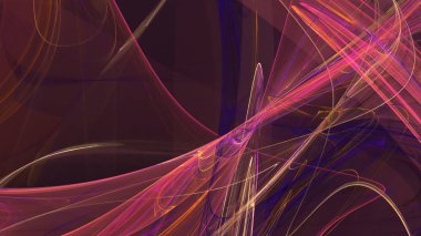 Fantezi kaotik renkli fraktal desen. Soyut Fraktal şekiller. 3D render resimde arka plan veya duvar kağıdı.