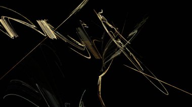 Fantezi kaotik renkli fraktal desen. Soyut Fraktal şekiller. 3D render resimde arka plan veya duvar kağıdı.