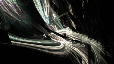 Fantezi kaotik renkli fraktal desen. Soyut Fraktal şekiller. 3D render resimde arka plan veya duvar kağıdı.