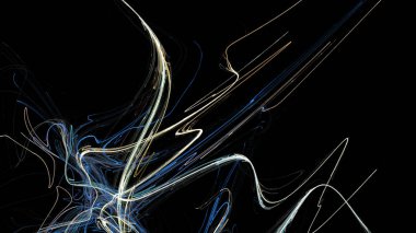 Fantezi kaotik renkli fraktal desen. Soyut Fraktal şekiller. 3D render resimde arka plan veya duvar kağıdı.