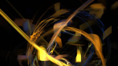 Fantezi kaotik renkli fraktal desen. Soyut Fraktal şekiller. 3D render resimde arka plan veya duvar kağıdı.