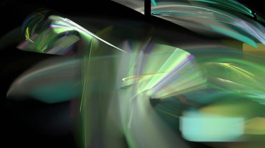 Fantezi kaotik renkli fraktal desen. Soyut Fraktal şekiller. 3D render resimde arka plan veya duvar kağıdı.