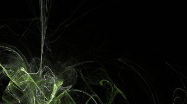 Fantezi kaotik renkli fraktal desen. Soyut Fraktal şekiller. 3D render resimde arka plan veya duvar kağıdı.