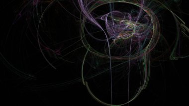 Fantezi kaotik renkli fraktal desen. Soyut Fraktal şekiller. 3D render resimde arka plan veya duvar kağıdı.