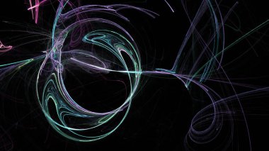 Fantezi kaotik renkli fraktal desen. Soyut Fraktal şekiller. 3D render resimde arka plan veya duvar kağıdı.