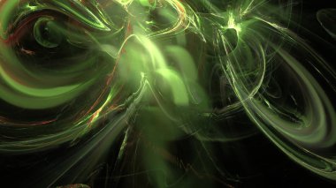 Fantezi kaotik renkli fraktal desen. Soyut Fraktal şekiller. 3D render resimde arka plan veya duvar kağıdı.