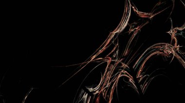 Fantezi kaotik renkli fraktal desen. Soyut Fraktal şekiller. 3D render resimde arka plan veya duvar kağıdı.