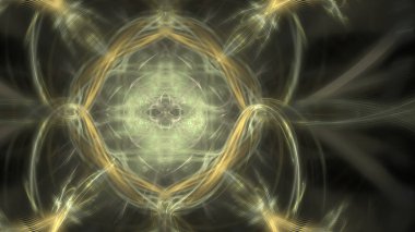 Fantezi kaotik renkli fraktal desen. Soyut Fraktal şekiller. 3D render resimde arka plan veya duvar kağıdı.