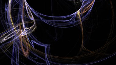 Fantezi kaotik renkli fraktal desen. Soyut Fraktal şekiller. 3D render resimde arka plan veya duvar kağıdı.