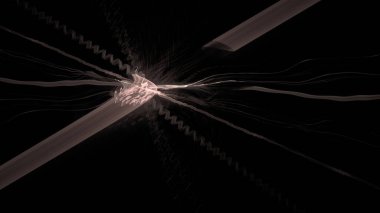 Fantezi kaotik renkli fraktal desen. Soyut Fraktal şekiller. 3D render resimde arka plan veya duvar kağıdı.