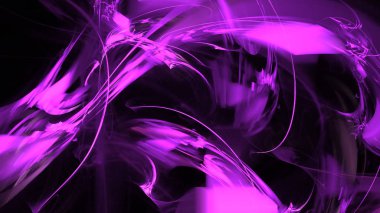 Fantezi kaotik renkli fraktal desen. Soyut Fraktal şekiller. 3D render resimde arka plan veya duvar kağıdı.