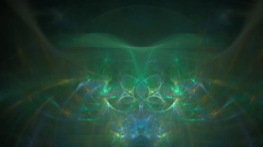 Fantezi kaotik renkli fraktal desen. Soyut Fraktal şekiller. 3D render resimde arka plan veya duvar kağıdı.