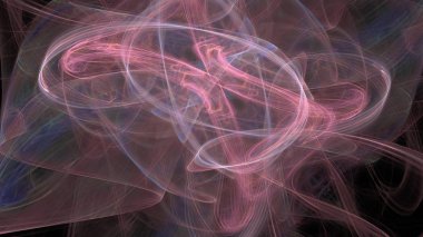 Fantezi kaotik renkli fraktal desen. Soyut Fraktal şekiller. 3D render resimde arka plan veya duvar kağıdı.