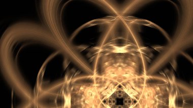 Fantezi kaotik renkli fraktal desen. Soyut Fraktal şekiller. 3D render resimde arka plan veya duvar kağıdı.