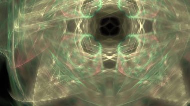 Fantezi kaotik renkli fraktal desen. Soyut Fraktal şekiller. 3D render resimde arka plan veya duvar kağıdı.