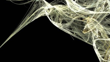 Fantezi kaotik renkli fraktal desen. Soyut Fraktal şekiller. 3D render resimde arka plan veya duvar kağıdı.