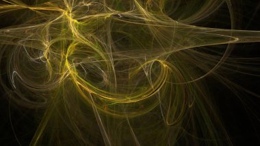 Fantezi kaotik renkli fraktal desen. Soyut Fraktal şekiller. 3D render resimde arka plan veya duvar kağıdı.