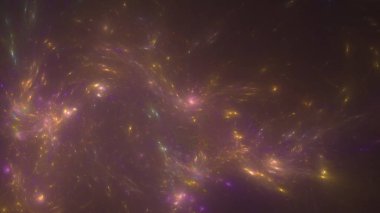 Fantezi kaotik renkli fraktal desen. Soyut Fraktal şekiller. 3D render resimde arka plan veya duvar kağıdı.