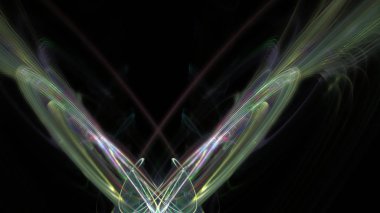 Fantezi kaotik renkli fraktal desen. Soyut Fraktal şekiller. 3D render resimde arka plan veya duvar kağıdı.