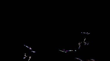 Fantezi kaotik renkli fraktal desen. Soyut Fraktal şekiller. 3D render resimde arka plan veya duvar kağıdı.