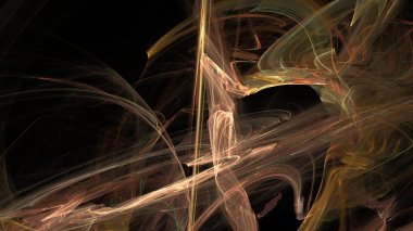 Fantezi kaotik renkli fraktal desen. Soyut Fraktal şekiller. 3D render resimde arka plan veya duvar kağıdı.