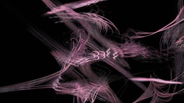 Fantezi kaotik renkli fraktal desen. Soyut Fraktal şekiller. 3D render resimde arka plan veya duvar kağıdı.